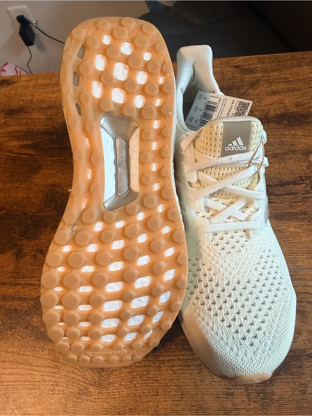 adidas Womens Ultraboost Sneakers - Off-White/Cream 9.5W